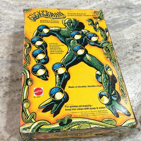 VINTAGE MATTEL SUCKERMAN NIB - Picture 2 of 2